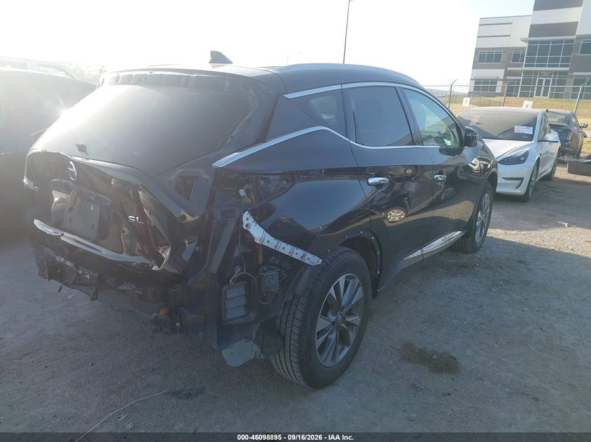Vin: 5n1az2mg1jn161065, lot: 46598553, nissan murano sl 20184