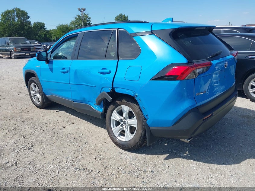 Vin: 2t3rwrfv0mw114711, lot: 46598618, toyota rav4 hybrid xle 20213