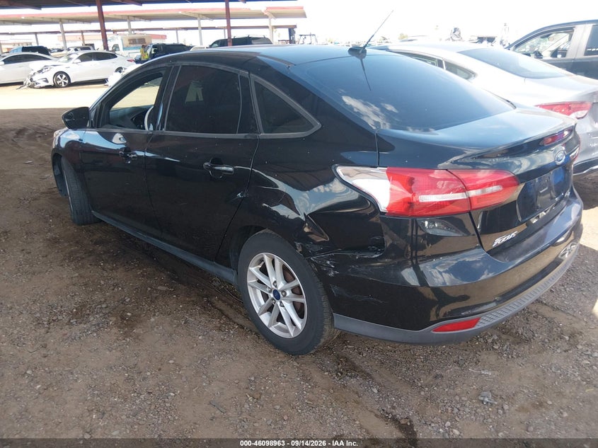 Vin: 1fadp3f22gl260907, lot: 46598621, ford focus se 20163