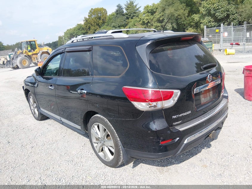 Vin: 5n1ar2mm9ec713645, lot: 46598637, nissan pathfinder platinum 20143