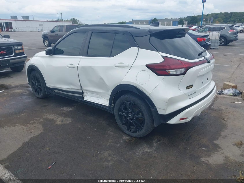 Vin: 3n1cp5dv3pl488744, lot: 46598647, nissan kicks sr xtronic cvt 20233