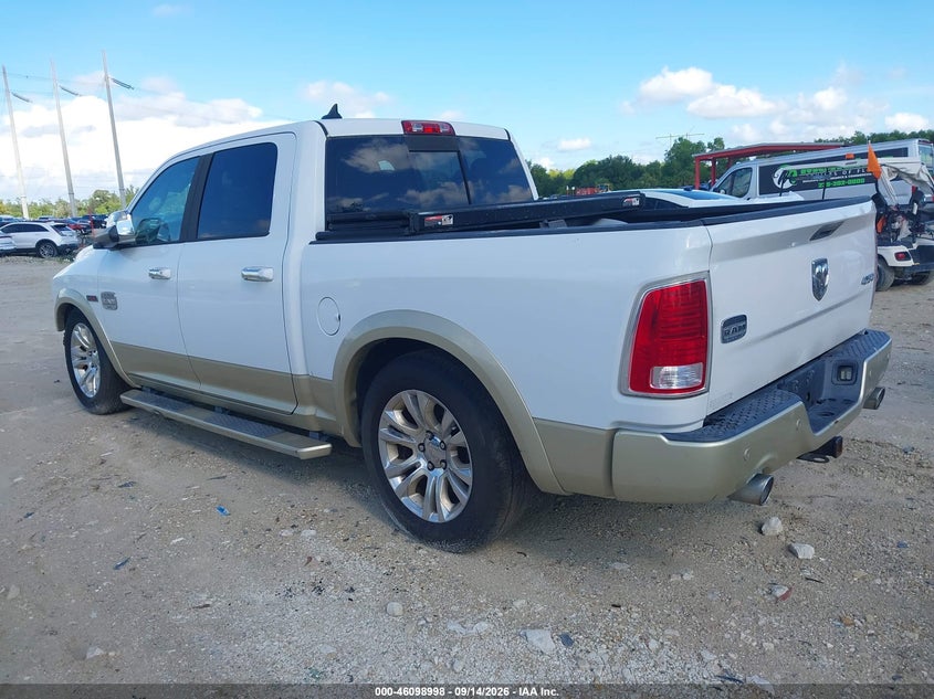 Vin: 1c6rr7pm3es337716, lot: 46598656, ram 1500 longhorn 20143