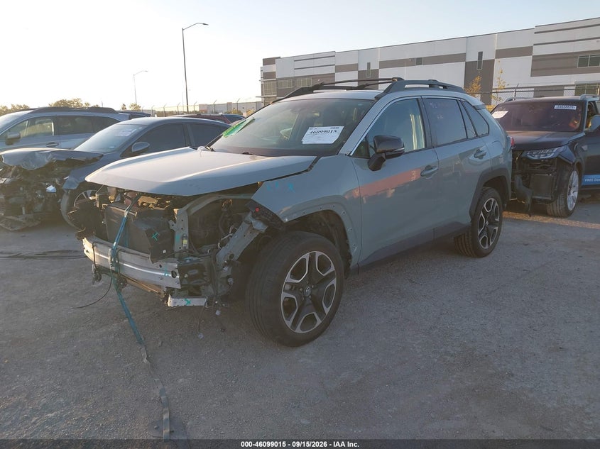 2019 Toyota RAV 4, Удар спереду, IAAI, VIN 2T3J1RFV7KW043502 — фото 2