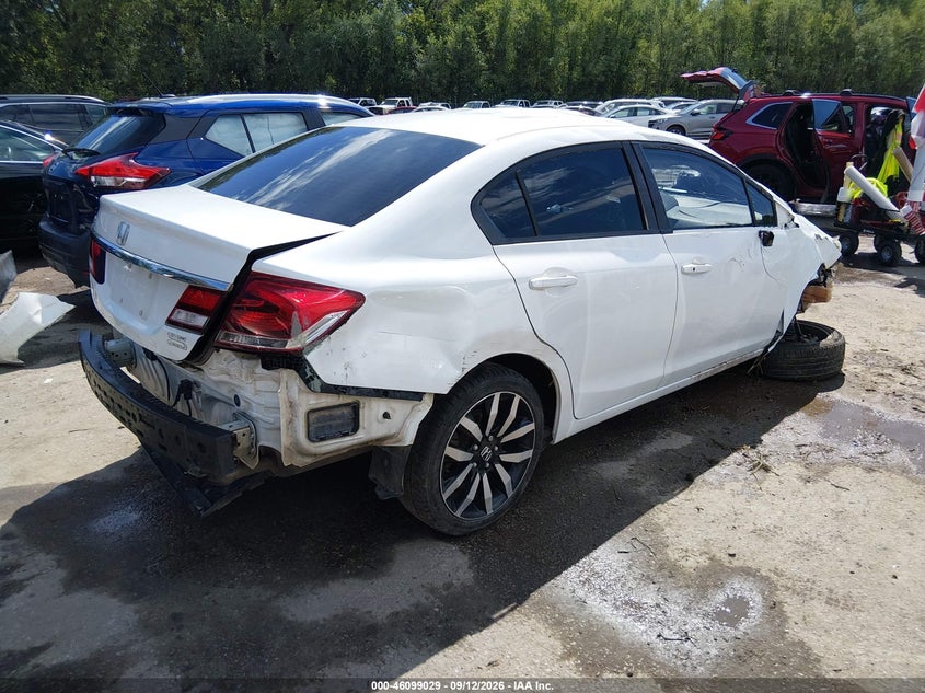 Vin: 19xfb2f97fe086980, lot: 46598687, honda civic ex-l 20154