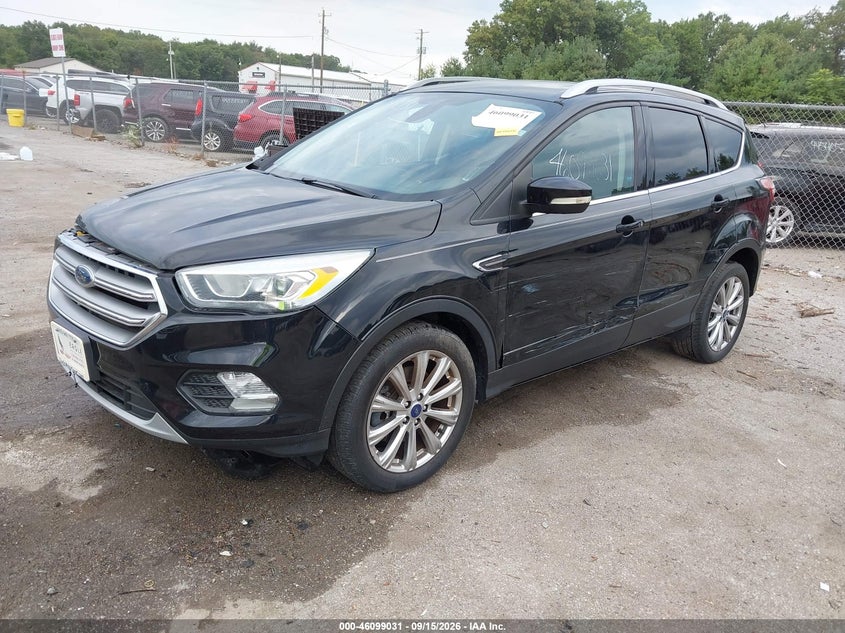 Vin: 1fmcu0j92hua46816, lot: 46598689, ford escape titanium 20172