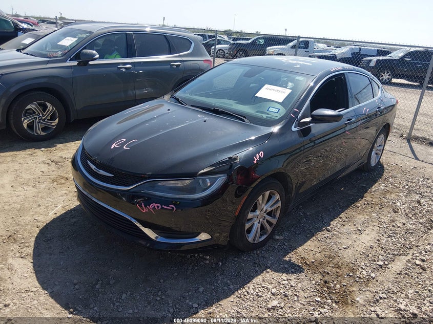 Vin: 1c3cccab3fn649619, lot: 46598708, chrysler 200 limited 20152