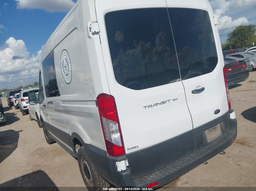 Vin: 1ftye1d86mka73765, lot: 46598761, ford transit-150 crew van 20213
