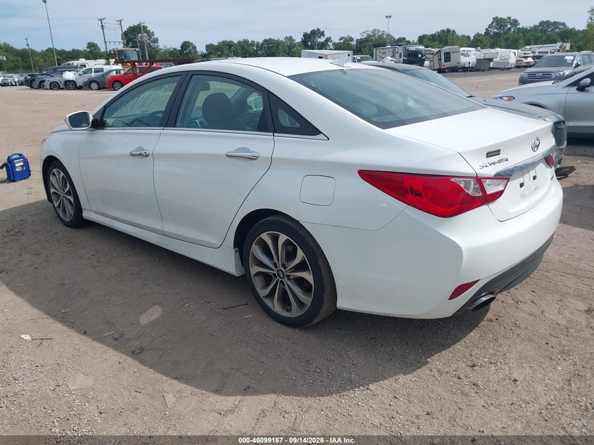 Vin: 5npec4ab7eh837410, lot: 46598825, hyundai sonata limited 2.0t 20143