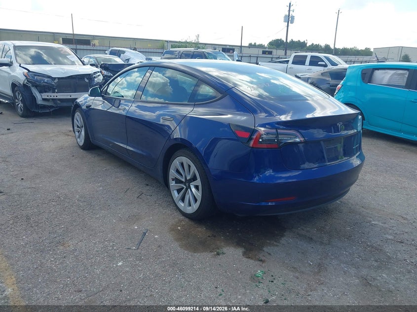 Vin: 5yj3e1eb3nf188620, lot: 46598872, tesla model 3 long range dual motor all-wheel drive 20223