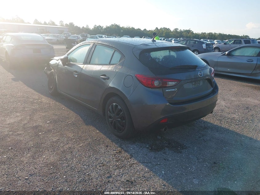 Vin: jm1bm1k78e1207962, lot: 46598881, mazda mazda3 i sport 20143