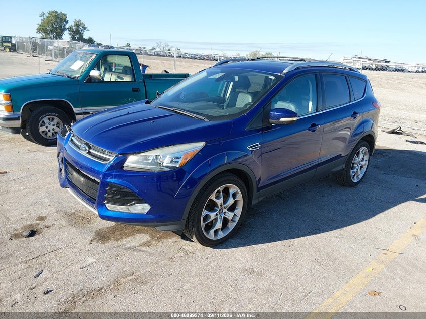 Vin: 1fmcu9j94dub07615, lot: 46598932, ford escape titanium 20132