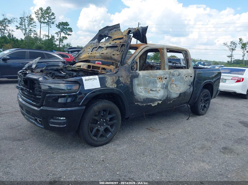 Vin: 1c6srfjt3tn357567, lot: 46598949, ram 1500 laramie  4x4 5'7 box 20262
