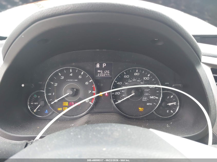 SUBARU OUTBACK 2012 VIN 4S4BRCCC9C3211640