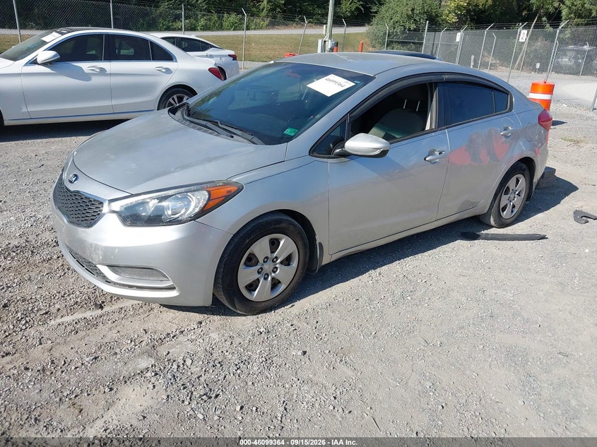 Vin: knafk4a66f5305509, lot: 46599022, kia forte lx 20152