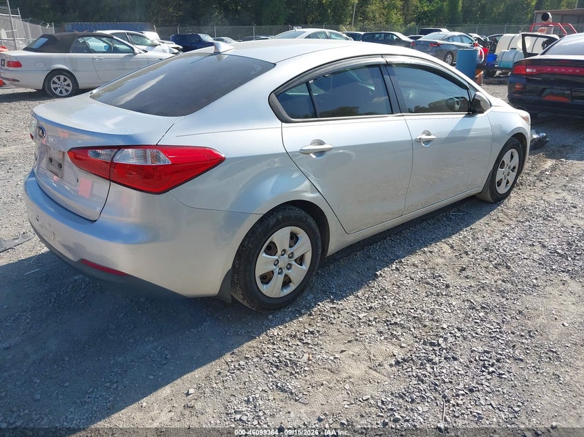 Vin: knafk4a66f5305509, lot: 46599022, kia forte lx 20154