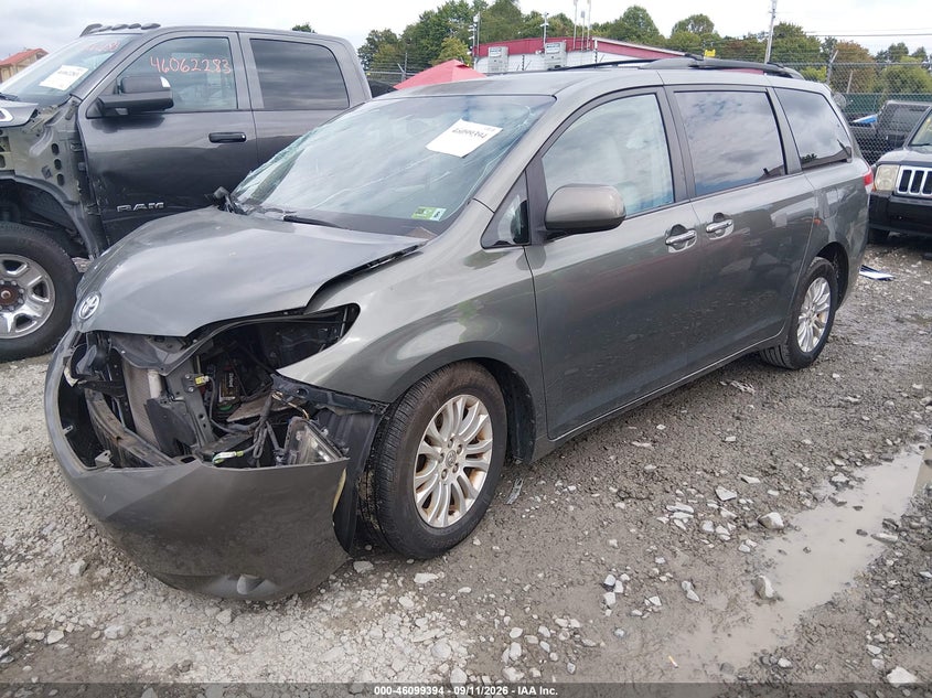 Vin: 5tdyk3dc5bs088367, lot: 46599052, toyota sienna xle/limited 20112