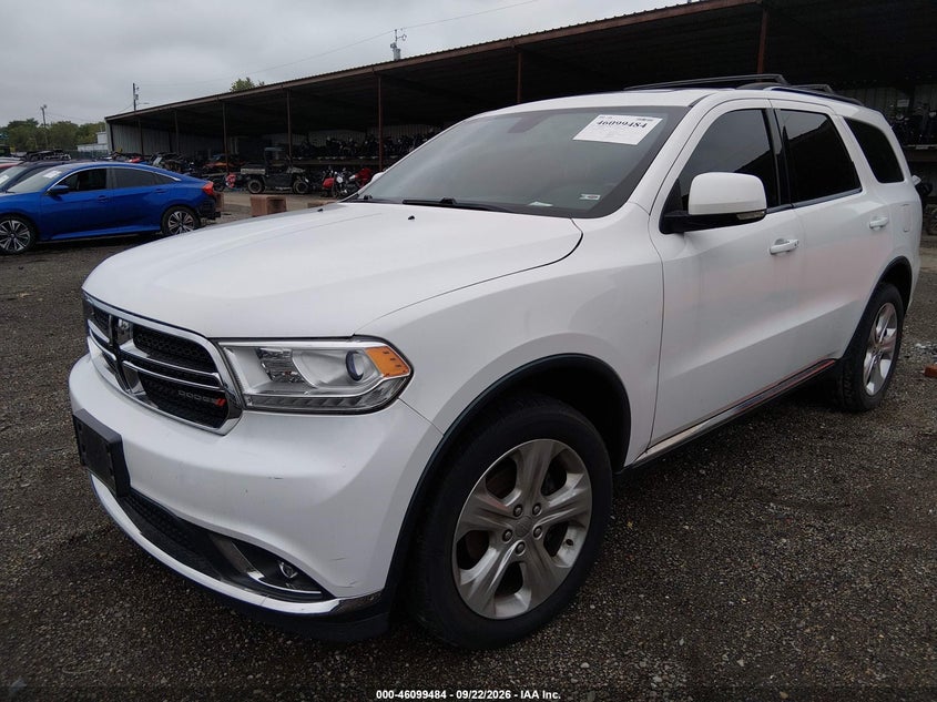 Vin: 1c4rdjdg5ec586631, lot: 46599142, dodge durango limited 20142