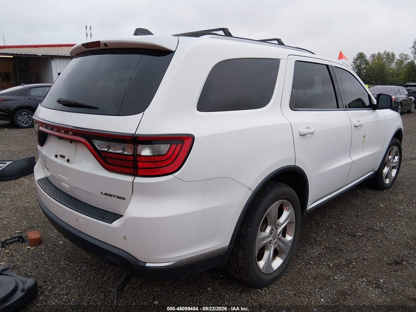 Vin: 1c4rdjdg5ec586631, lot: 46599142, dodge durango limited 20144