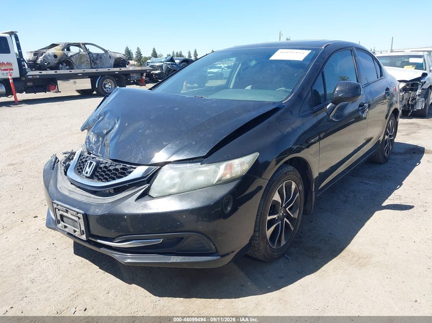 Vin: 19xfb2f81de244119, lot: 46599152, honda civic ex 20132