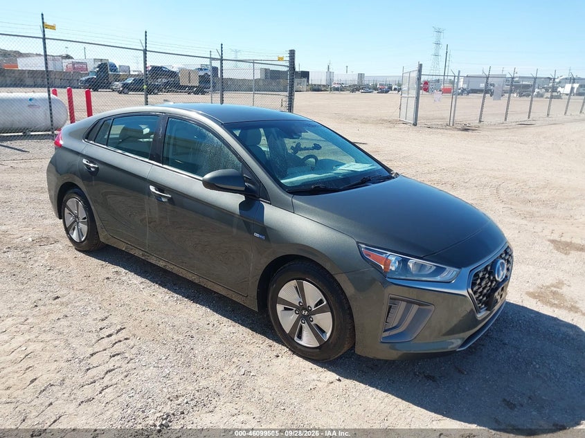 Vin: kmhc65lc1lu221694, lot: 46599163, hyundai ioniq hybrid blue 20201