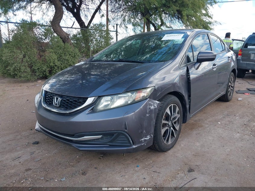 Vin: 19xfb2f84fe048470, lot: 46599215, honda civic ex 20152