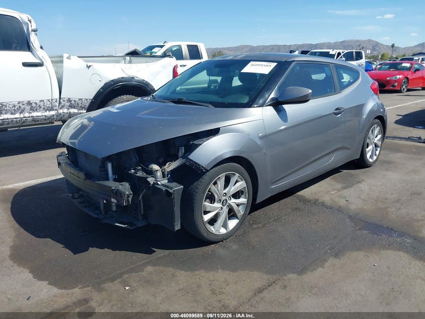 Vin: kmhtc6ad0gu274094, lot: 46599247, hyundai veloster 20162