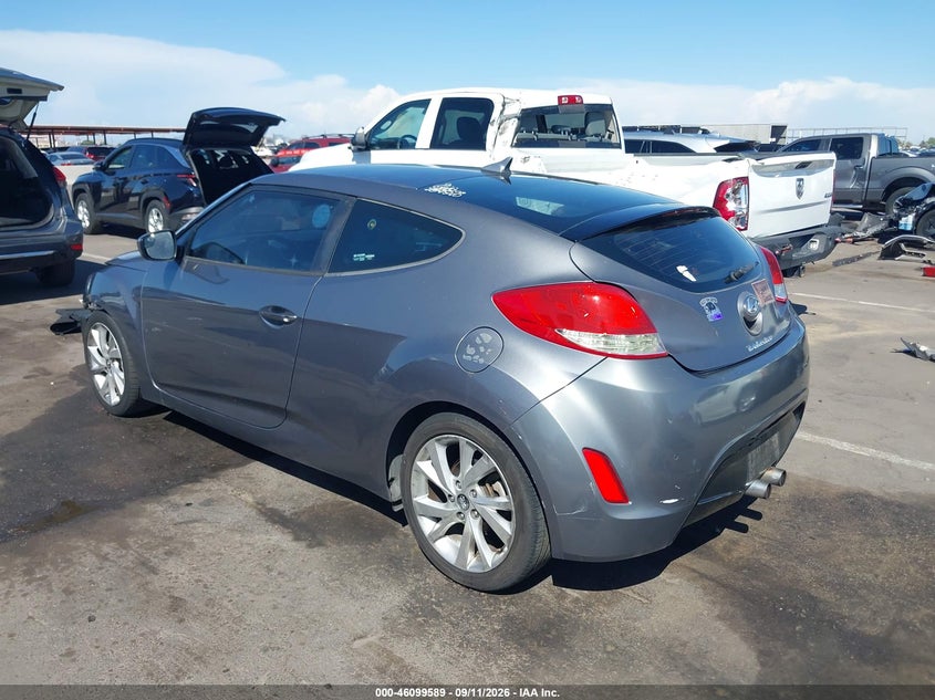Vin: kmhtc6ad0gu274094, lot: 46599247, hyundai veloster 20163
