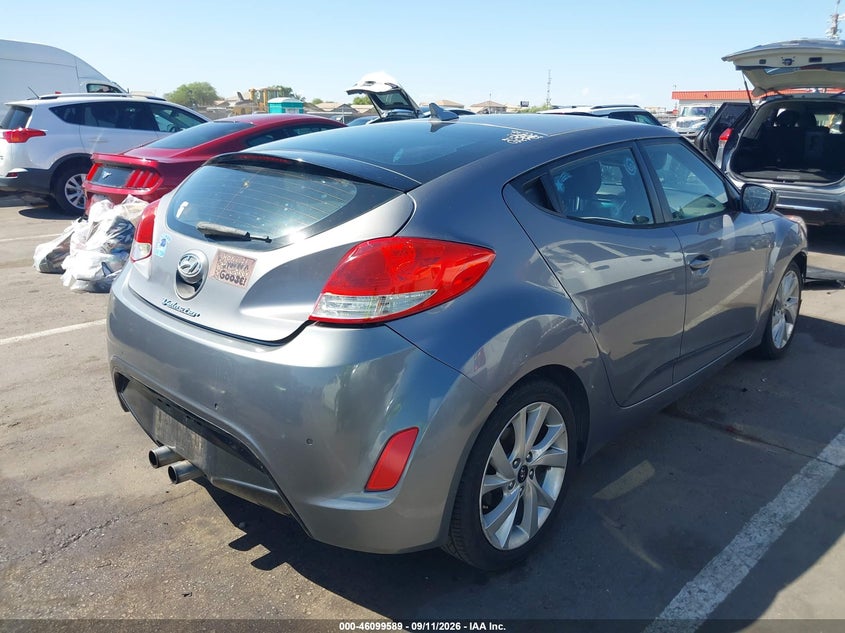 Vin: kmhtc6ad0gu274094, lot: 46599247, hyundai veloster 20164