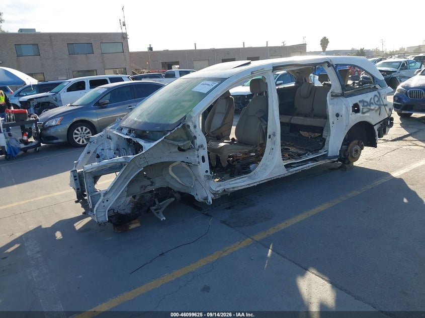 Vin: 5fnrl6h99nb023161, lot: 46599283, honda odyssey elite 20222