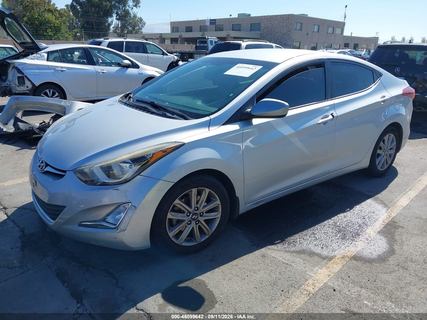 Vin: 5npdh4ae7fh627219, lot: 46599300, hyundai elantra se 20152