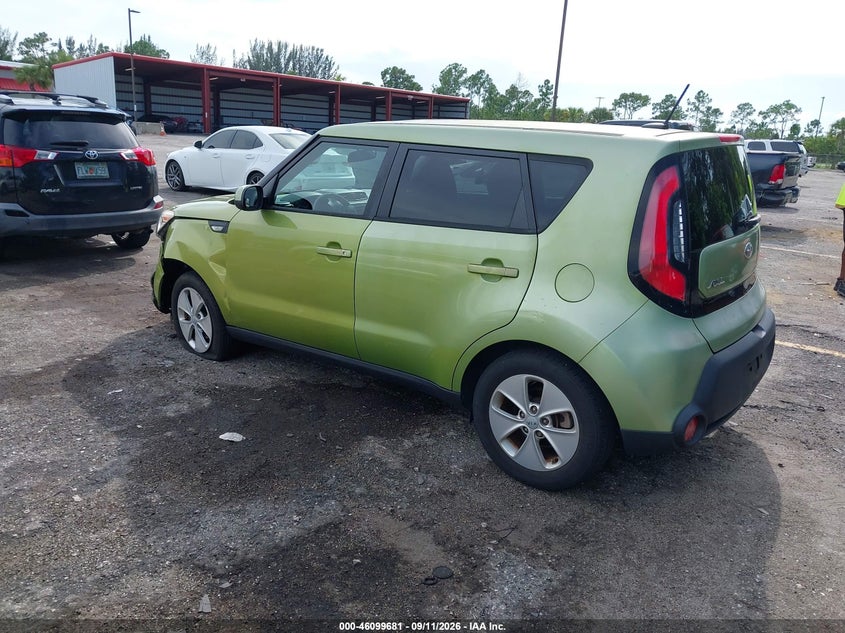 Vin: kndjn2a25e7722001, lot: 46599340, kia soul 20143