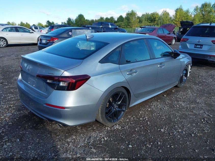 Vin: 2hgfe2f54sh569315, lot: 46599361, honda civic sport 20254
