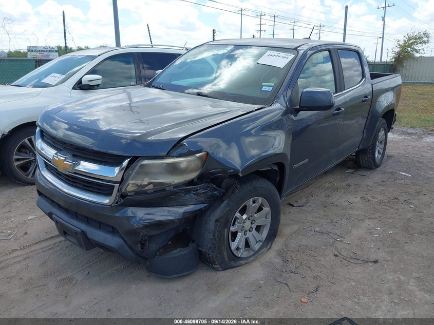 2017 Chevrolet Colorado Lt, Перёд и зад, IAAI, VIN 1GCGSCEA7H1169062 — фото 2