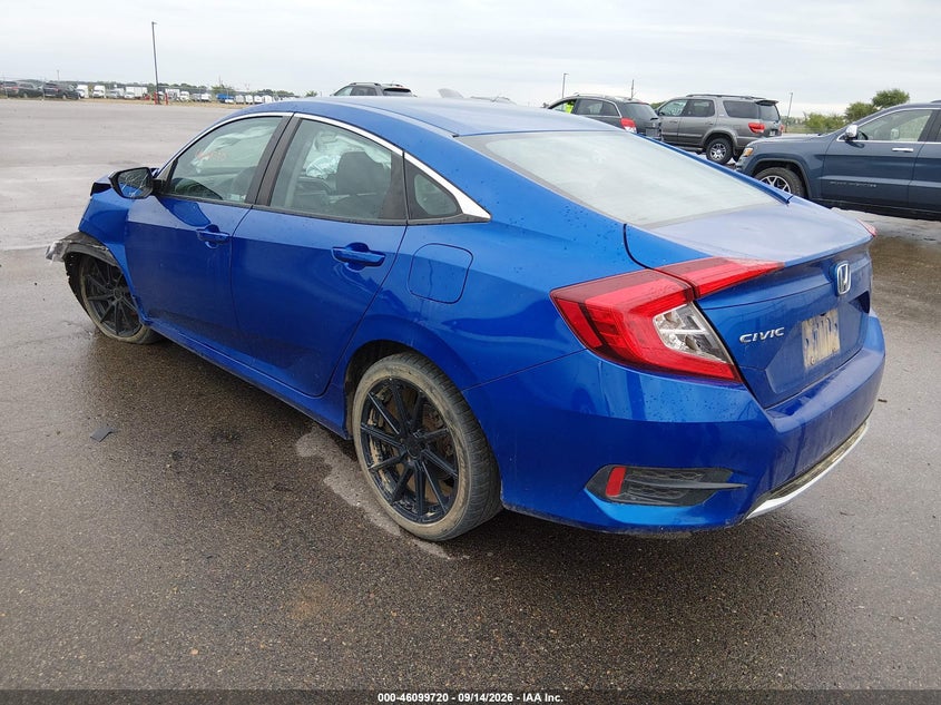 Vin: 2hgfc2f65kh519330, lot: 46599378, honda civic lx 20193