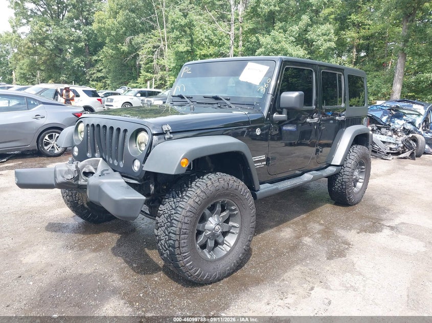Vin: 1c4bjwdg3hl671575, lot: 46599446, jeep wrangler unlimited sport 4x4 20172