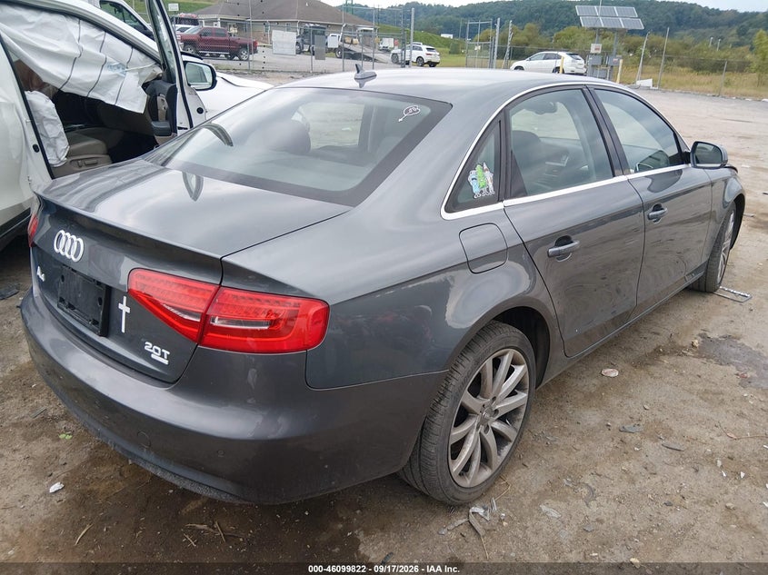 Vin: wauffafl9dn005316, lot: 46599480, audi a4 2.0t premium 20134