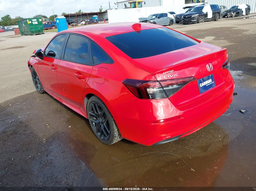 Vin: 2hgfe2f56sh555609, lot: 46599492, honda civic sport 20253
