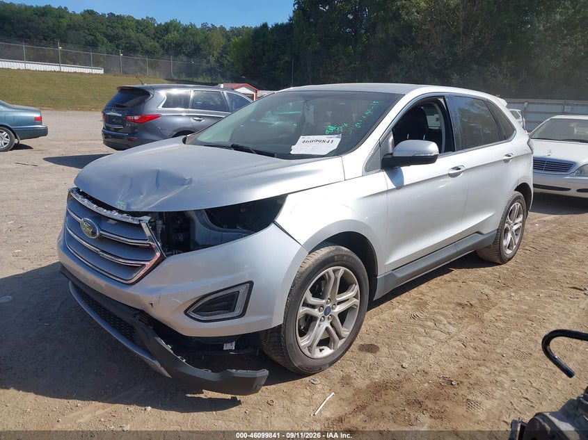 Vin: 2fmpk3k9xhbb90658, lot: 46599498, ford edge titanium 20172