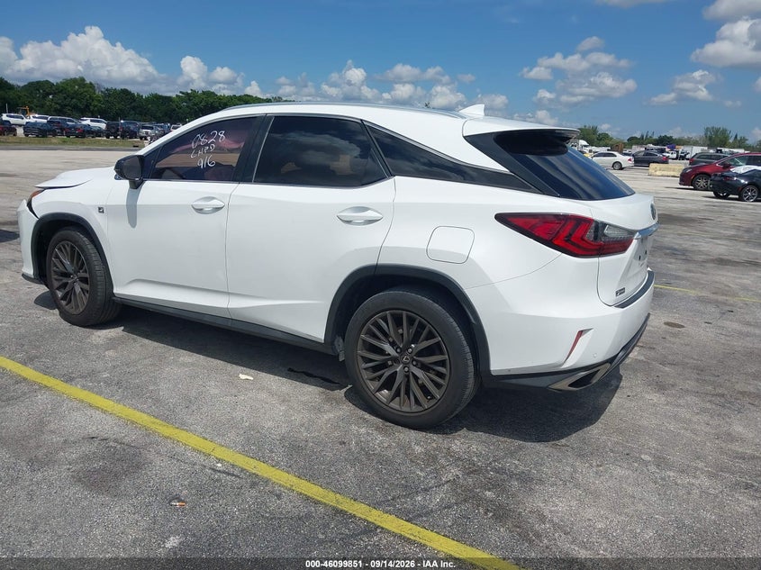 Vin: 2t2bzmca5jc150828, lot: 46599509, lexus rx 350 f sport 20183