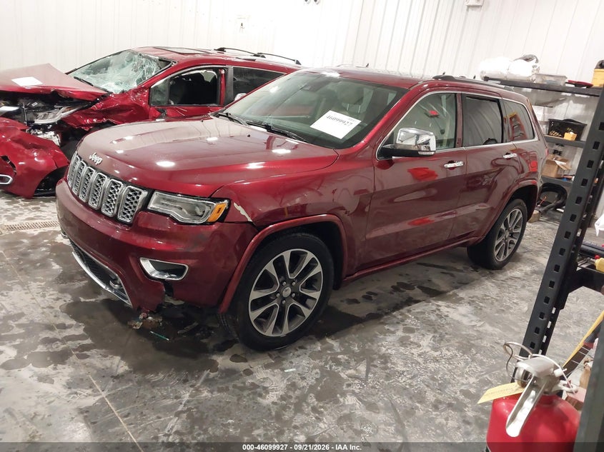 Vin: 1c4rjfcg0jc508646, lot: 46599585, jeep grand cherokee overland 4x4 20182