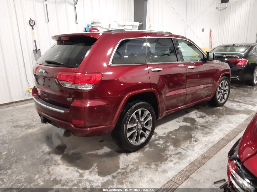 Vin: 1c4rjfcg0jc508646, lot: 46599585, jeep grand cherokee overland 4x4 20184