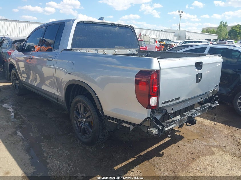Vin: 5fpyk3f15kb003390, lot: 46599587, honda ridgeline sport 20193