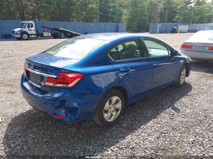 Vin: 19xfb2f51de29e987, lot: 46599589, honda civic lx 20134