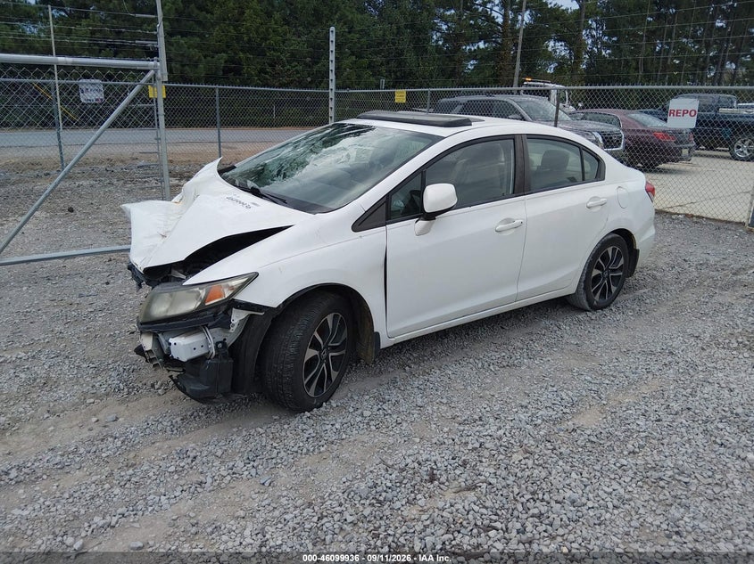 Vin: 19xfb2f82de049596, lot: 46599594, honda civic ex 20132