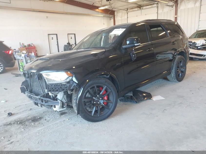 Vin: 1c4sdjgj2jc213601, lot: 46599692, dodge durango srt awd 20182