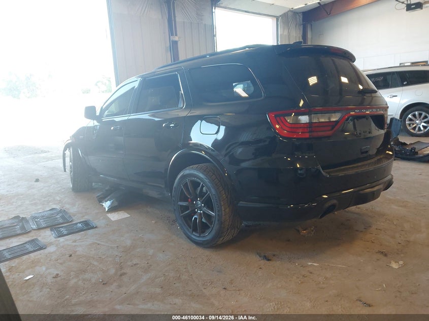 Vin: 1c4sdjgj2jc213601, lot: 46599692, dodge durango srt awd 20183