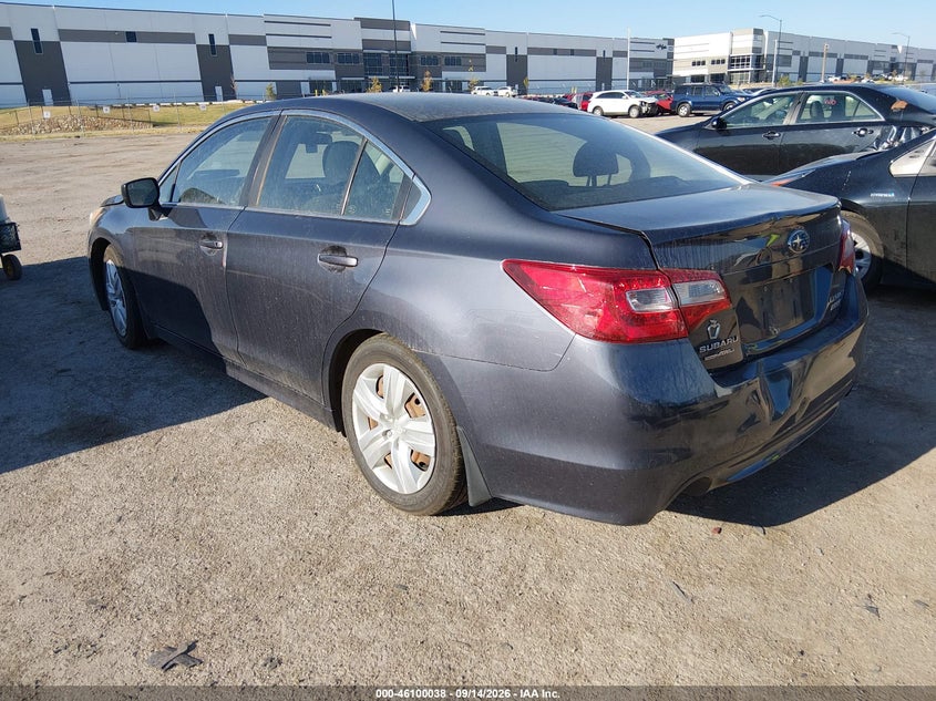 Vin: 4s3bnaa62g3059644, lot: 46599696, subaru legacy 2.5i 20163