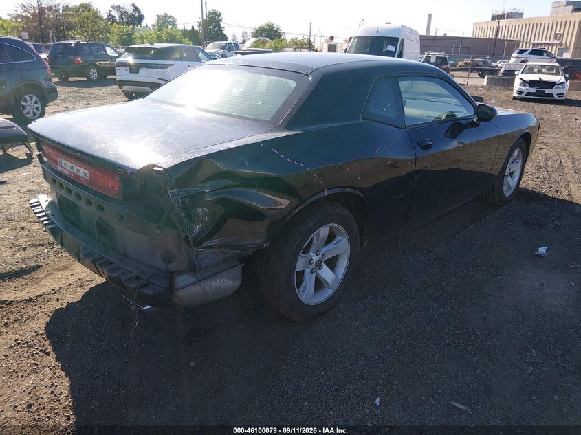 Vin: 2c3cdyag8ch290827, lot: 46599737, dodge challenger sxt 20124