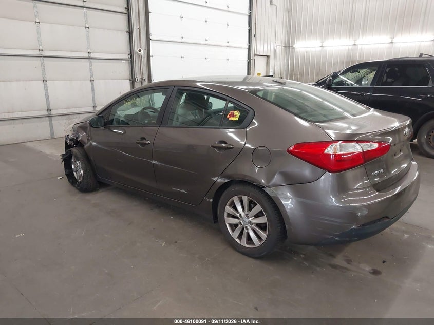 Vin: knafx4a6xe5087672, lot: 46599749, kia forte lx 20143
