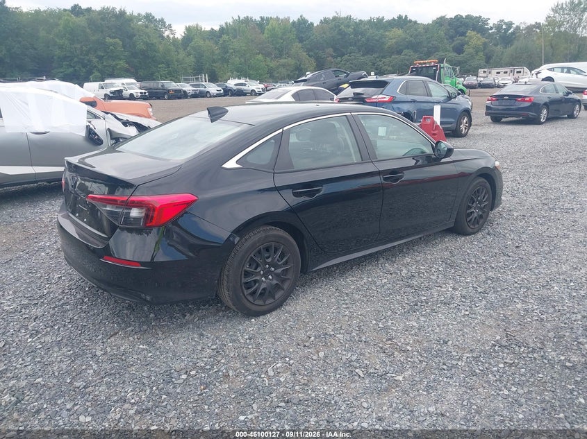 Vin: 2hgfe2f28ph531549, lot: 46599785, honda civic lx 20234
